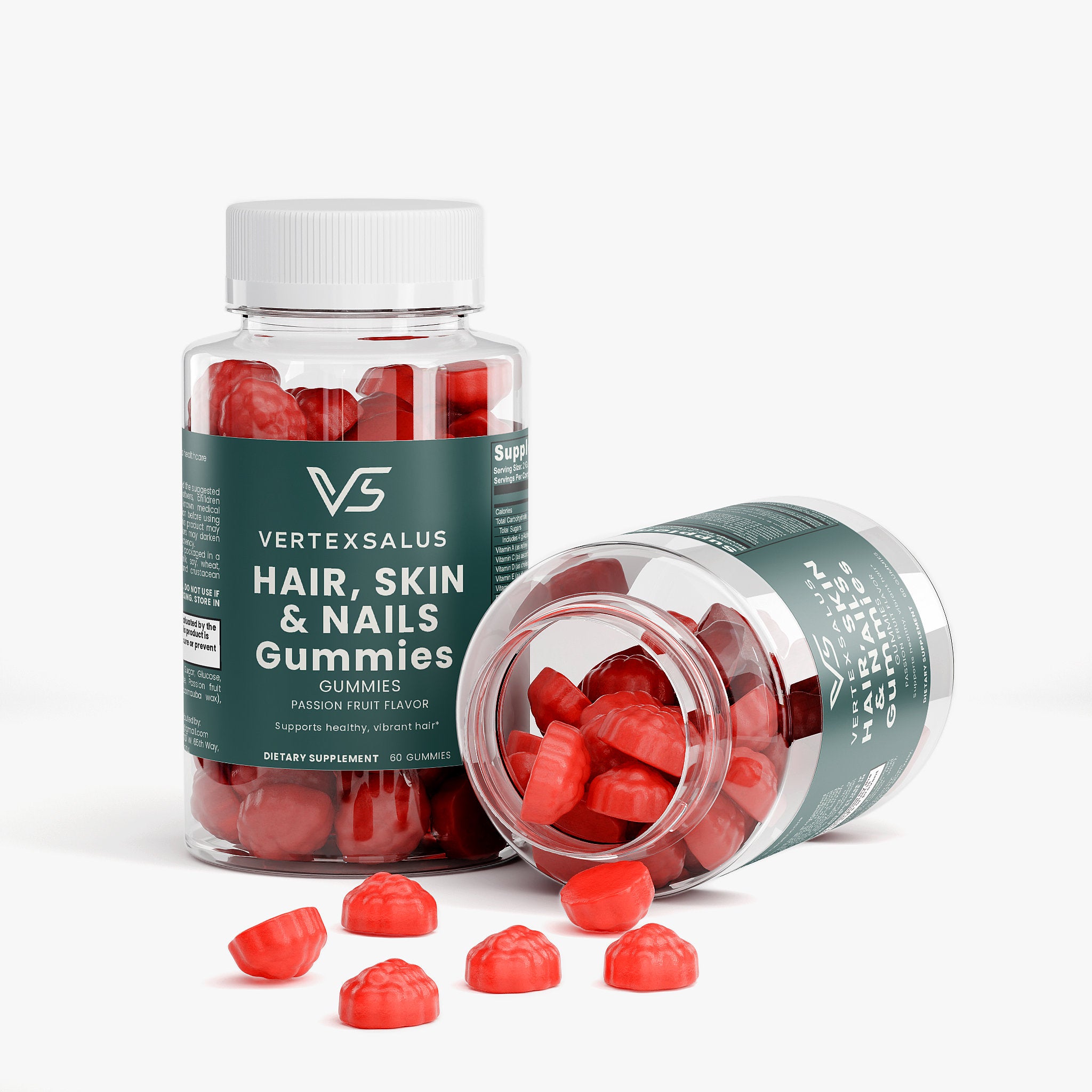 Hair, Skin & Nails Gummies - Passion Fruit Flavor