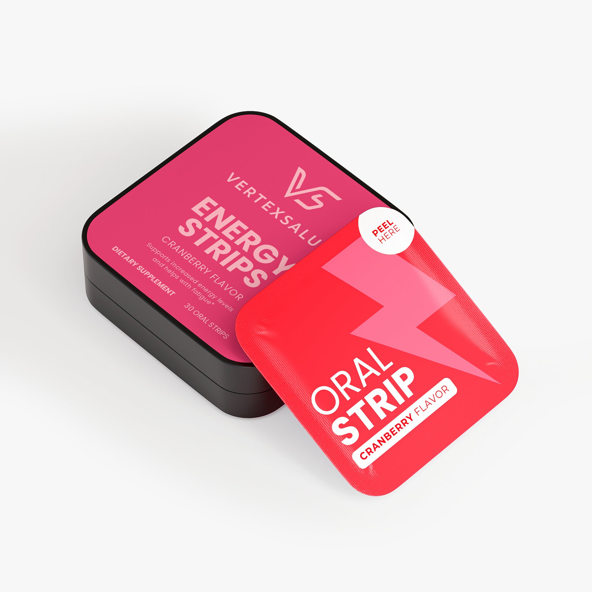 Energy Strips - Cranberry flavor