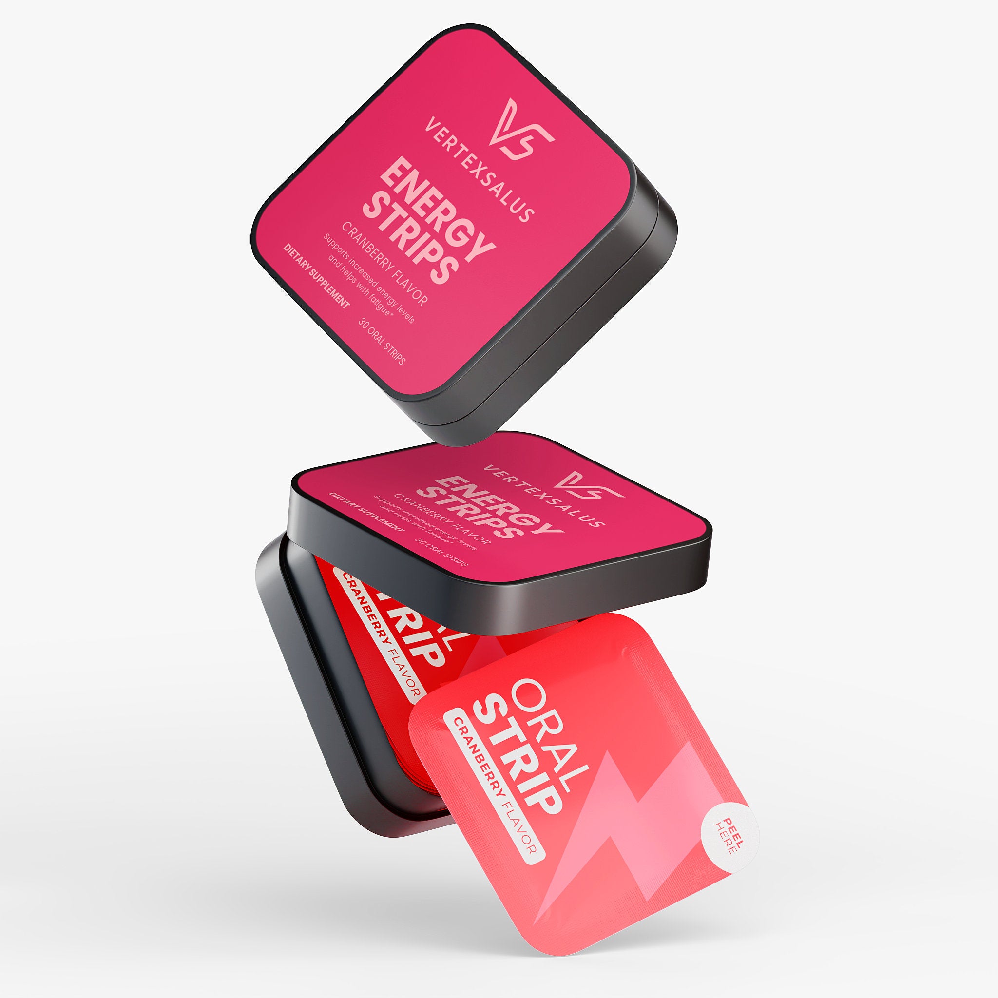 Energy Strips - Cranberry flavor