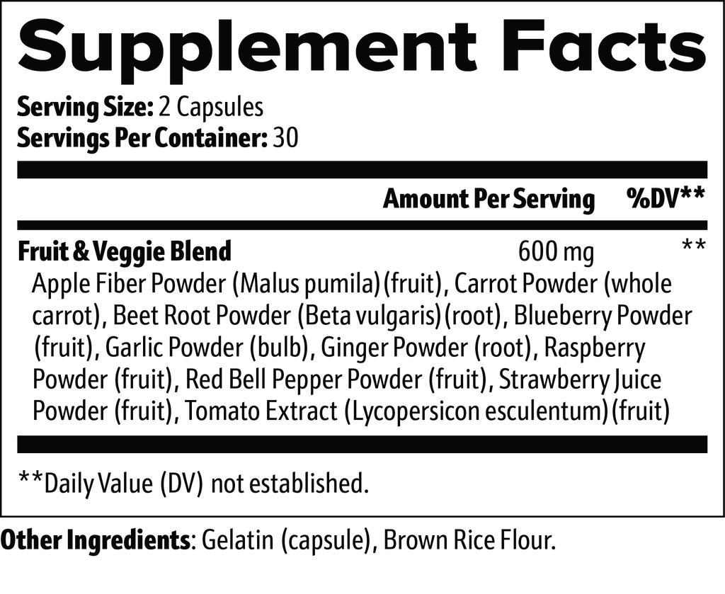 Fruits and Veggies Supplement